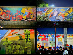 IFTK Ledalero Sapu Bersih Podium Juara Lomba Mural di Maumere
