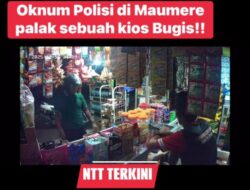 Viral Oknum Polisi Polres Sikka ‘Minta Jatah Preman’, Pemilik Kios: Itu Fitnah, Kami Sudah Damai