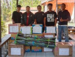 Peduli Gempa Palue, Pemuda Hoder Galang Dana Dan Serahkan Bantuan Untuk Warga Terdampak