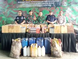 Satgas Pamtas RI-RDTL Gagalkan Penyelundupan Motor, Solar dan Minuman Beralkohol di Perbatasan TTU 